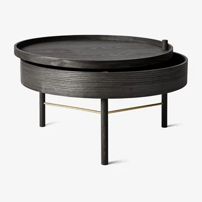 Nordic Nest MENU Turning table Black-stained ash-bronze