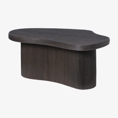 Nordic Nest Ferm Living Isola coffee table Dark stained