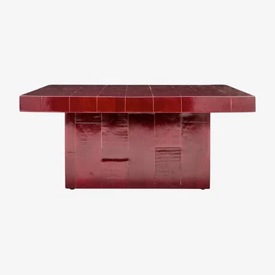 Nordic Nest House Doctor Brick coffee table 100x100x44 cm Red