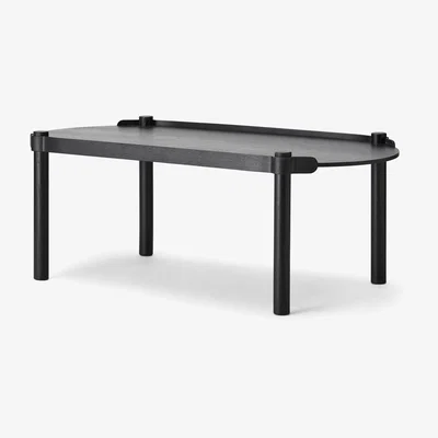 Nordic Nest Cooee Design Woody table 50x105 cm Black stained oak
