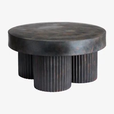 Nordic Nest NORR11 Gear coffee table low Ø70 cm Earth (brown-black)