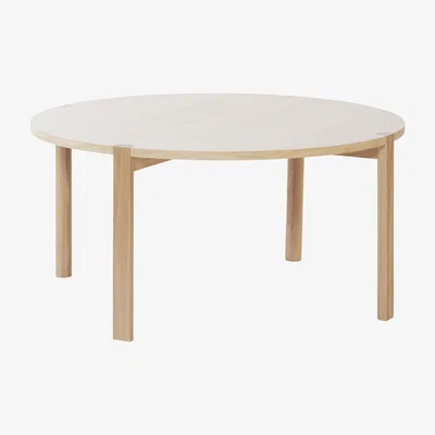 Nordic Nest 1898 Anton coffee table Ø90 cm White pigmented oak