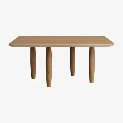 Nordic Nest NORR11 Oku coffee table 80 cm Light smoked oak