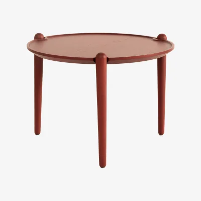 Nordic Nest Design House Stockholm Aria coffee table Red Ø50x37 cm