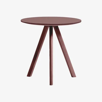 Nordic Nest HAY CPH20 2.0 coffee table Ø50 cm Burgundy linoleum-Bordeaux