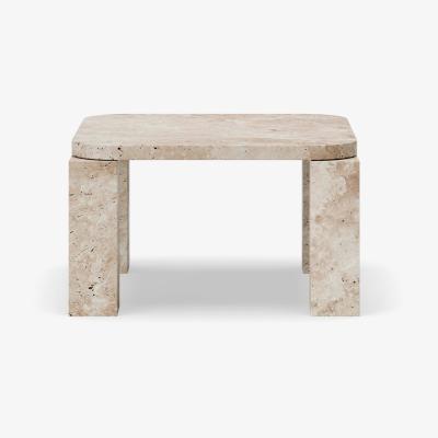 Nordic Nest New Works Atlas coffee table 60x60 cm Unfilled Travertine