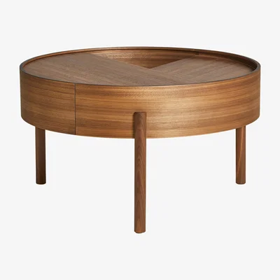 Nordic Nest Woud Arc coffee tableØ66 cm Walnut