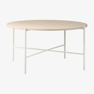 Nordic Nest 1898 Aplaryd coffee table 90 cm Beige limestone