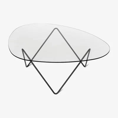Nordic Nest Gubi Pedrera sofa table Black legs