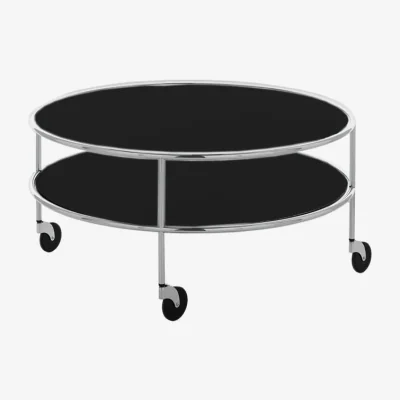 Nordic Nest Lammhults Chicago III coffee table Black laminate-chrome