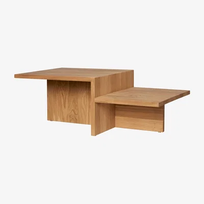 Nordic Nest Ferm Living Distinct coffee table Natural oak