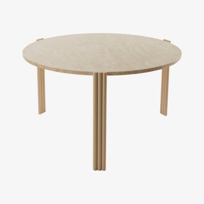 Nordic Nest AYTM Tribus coffee table Ø80 cm Light Sand-travertine
