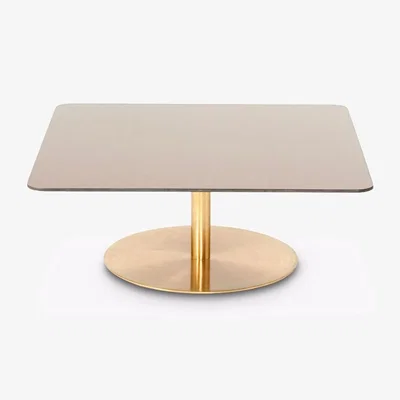 Nordic Nest Tom Dixon Flash coffee table 80x80 cm Copper-brass stand