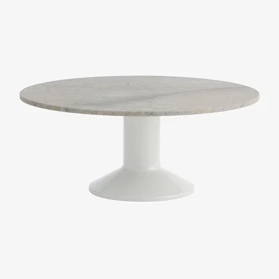 Nordic Nest Muuto Midst coffee table Grey marble-grey Ø90 cm