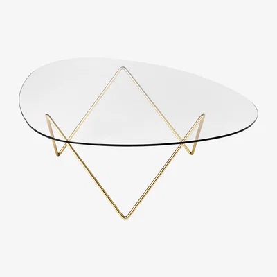 Nordic Nest Gubi Pedrera sofa table Brass legs