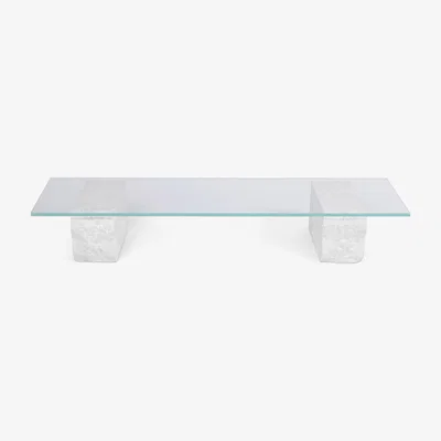 Nordic Nest ferm LIVING Mineral coffee table 46x160 cm Bianco curia