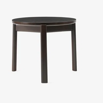 Nordic Nest MENU Passage coffee tableØ50 cm Dark lacquered oak