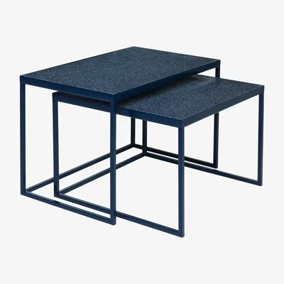 Nordic Nest Broste Copenhagen Tilde coffee table set Dark blue