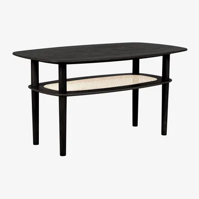 Nordic Nest Umage Together Sleek Rectangle coffee table 60x100 cm Black oak