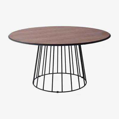 Nordic Nest 1898 Lidhem coffee table Ø90 cm Walnut