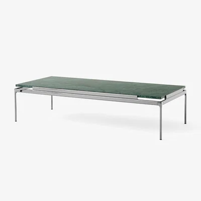 Nordic Nest &Tradition Sett LN12 coffee table Verde guatemala-dark chrome