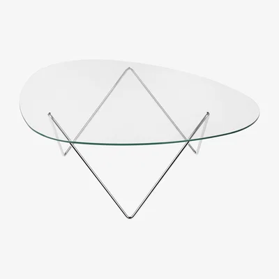 Nordic Nest Gubi Pedrera sofa table Chrome