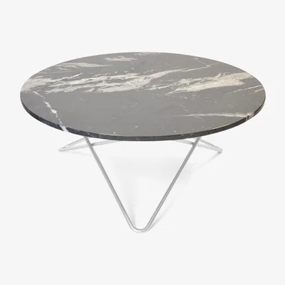 Nordic Nest OX Denmarq O Table coffee table marble black. stainless steel stand