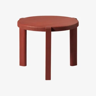 Nordic Nest FDB Møbler D108 Ragnesminde coffee table Ø48 cm Carmine red