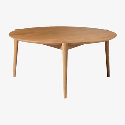 Nordic Nest FDB Møbler D102 Søs coffee table Ø85 cm Oak solid oiled