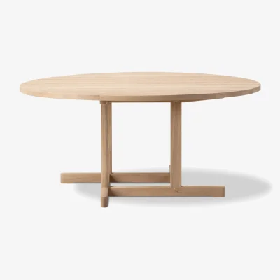 Nordic Nest Fredericia Furniture BM80 Mogensen Coffee Table coffee table Ø120 cm Soaped oak