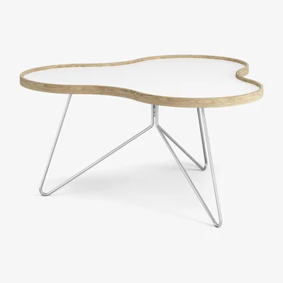 Nordic Nest Swedese Flower table 84x90 cm H45 cm Oak laquered