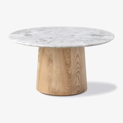 Nordic Nest Fredericia Furniture Niveau coffee table Ø61cm Tundra Grey-ash oil treated