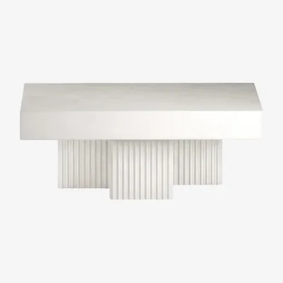 Nordic Nest NORR11 Gear coffee table Chalk 100x100 cm