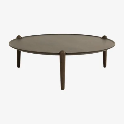 Nordic Nest Design House Stockholm Aria coffee table Dark oak Ø90x30 cm