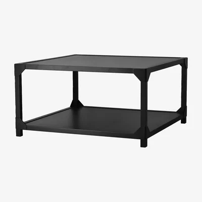 Nordic Nest Gärsnäs Bleck coffee table 75x75 cm veneer Beech-black stain