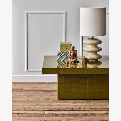 Nordic Nest House Doctor Brick coffee table 100x100x44 cm Green