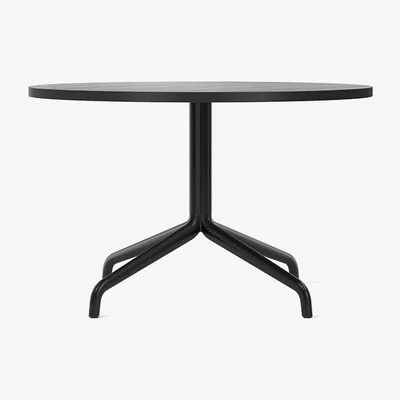 Nordic Nest Audo Copenhagen Harbour Column loungetable Oak black black steel stand