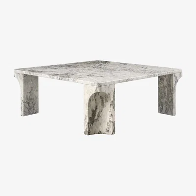 Nordic Nest GUBI Doric coffee table Stormy Gray marble 80x80 cm