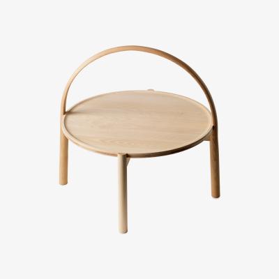 Nordic Nest Gärsnäs Elna coffee table Ash-white-Ø60 cm with hanger
