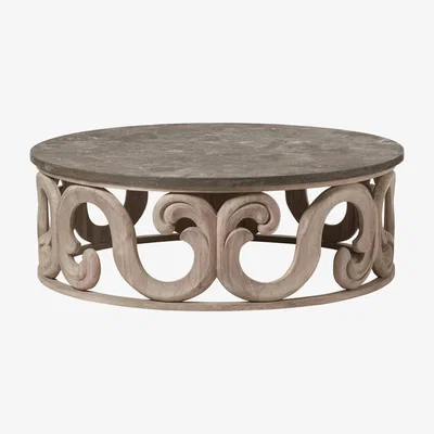 OKA Treer Coffee Table - Oak / Stone