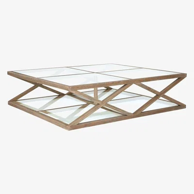 OKA Marylebone Solid Oak Coffee Table, Large - Weathered Oak