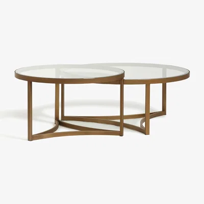 OKA OKA, Opplyst Tables Pair - Bronze, Coffee Table