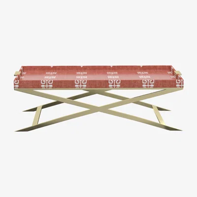 OKA Sulamani Coffee Table - Persian Red