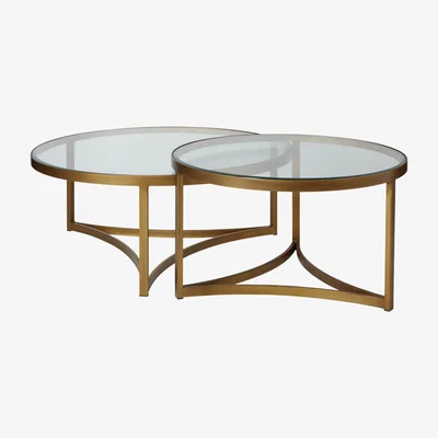 OKA Set of Two Opplyst Tables - Bronze
