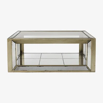 OKA OKA, Versailles Coffee Table - Antique Gold, Coffee Tables, Glass/Metal