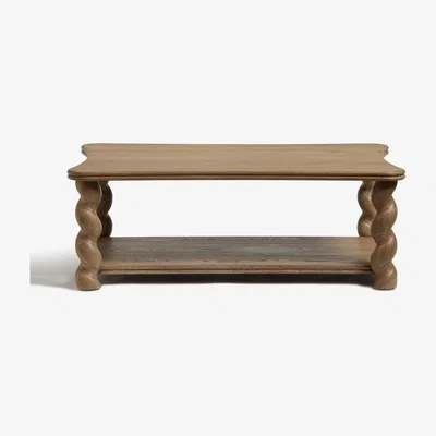 OKA OKA, Solomon Coffee Table - Natural Oak, Coffee Tables, MDF Wood/Oak