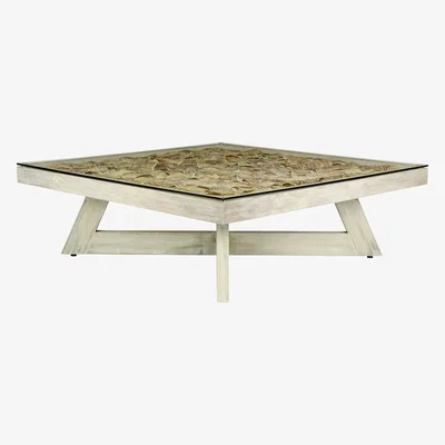 OKA Apolonia Coffee Table - Washed Grey