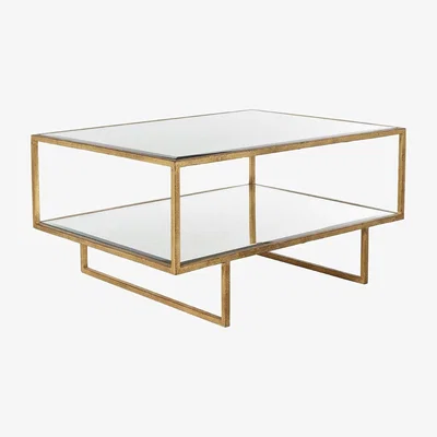 OKA Merle Coffee Table - Antiqued Glass