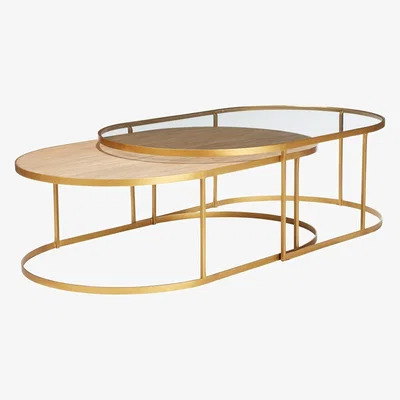 OKA Set of Two Lutwidge Nested Coffee Tables