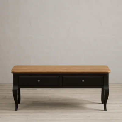 Oak&More Chateau Noir Oak and Black Painted Coffee Table